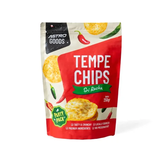 Astro Goods Sriracha Sauce Tempeh Chips, 250 g