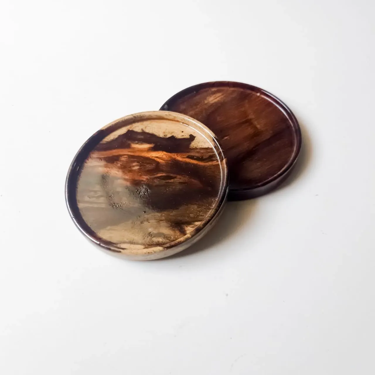 Ikikayu Premium Handmade Sonokeling Wood Coaster Set (2 pcs)
