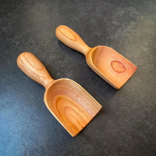 Ikikayu Handmade Suren Wood Scoop – For Sugar, Salt, Coffee, or Spices