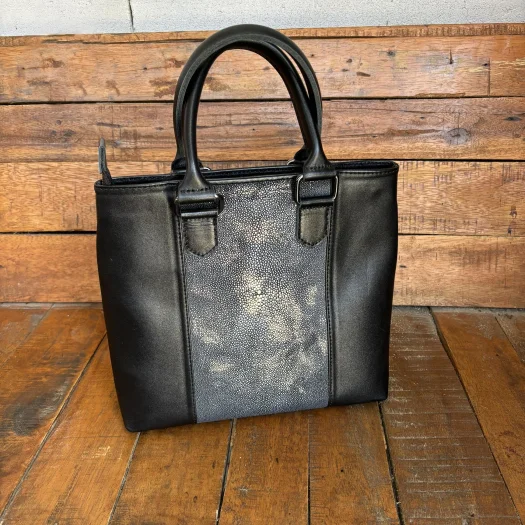 Mool Leather Women’s Seina Polished Stingray Leather Tote Bag