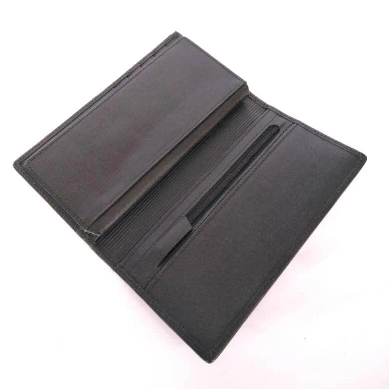 Mool Leather Men's Genuine Stingray Leather Long Bifold Wallet with Two-Pearl Crown Detail | Nusamade Mool Leather Men's Genuine Stingray Leather Long Bifold Wallet with Two-Pearl Crown Detail - Image 5