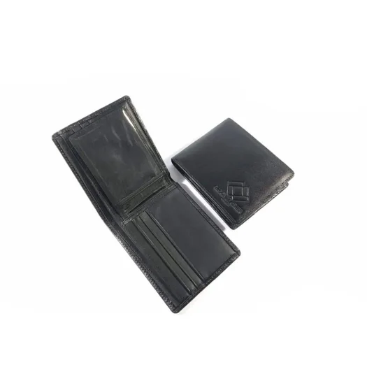 Mool Leather Men’s Pull-Up Cowhide Leather Bifold Wallet
