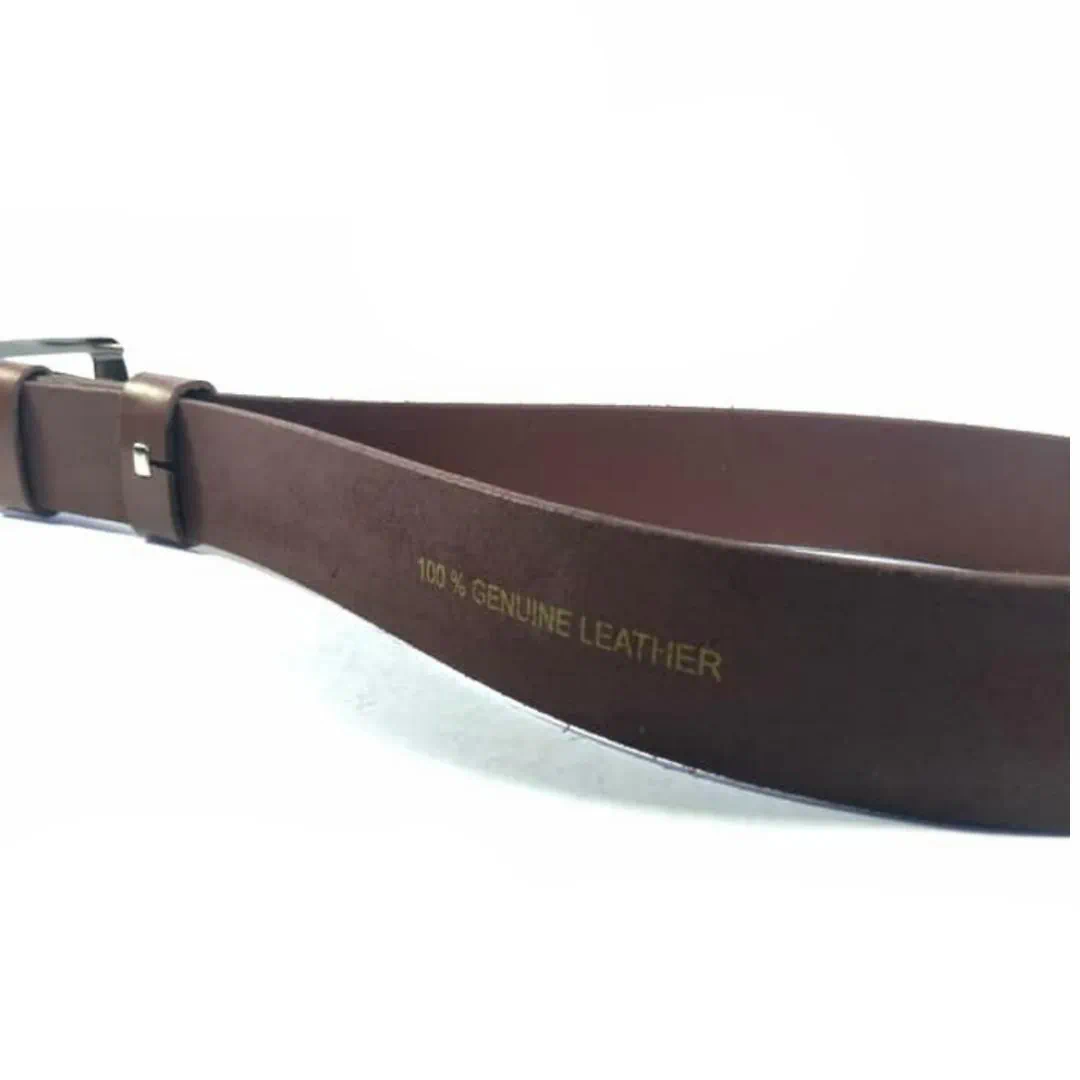 Mool Leather Men's Genuine Cowhide Leather Belt in Brown | Nusamade Mool Leather Men's Genuine Cowhide Leather Belt in Brown - Image 2