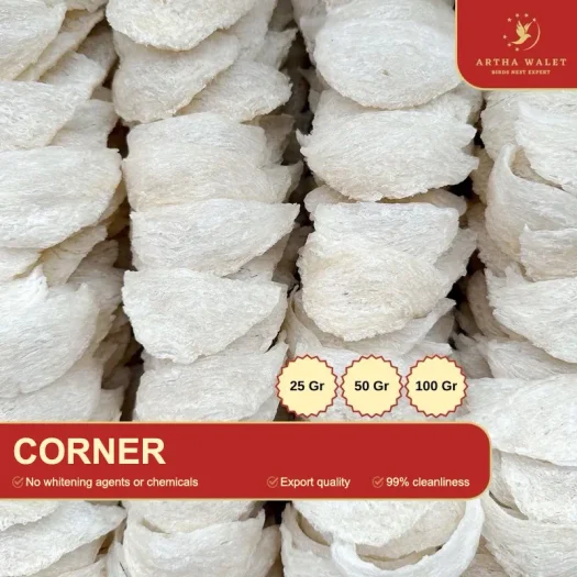 Artha Walet Edible Bird’s Nest – Corner Nest, 25 – 100 g