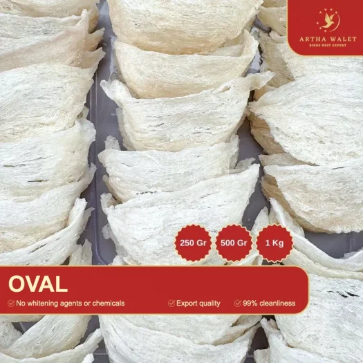 Artha Walet Whole Natural Oval Shape Swiftlet Nest – Edible Bird’s Nest