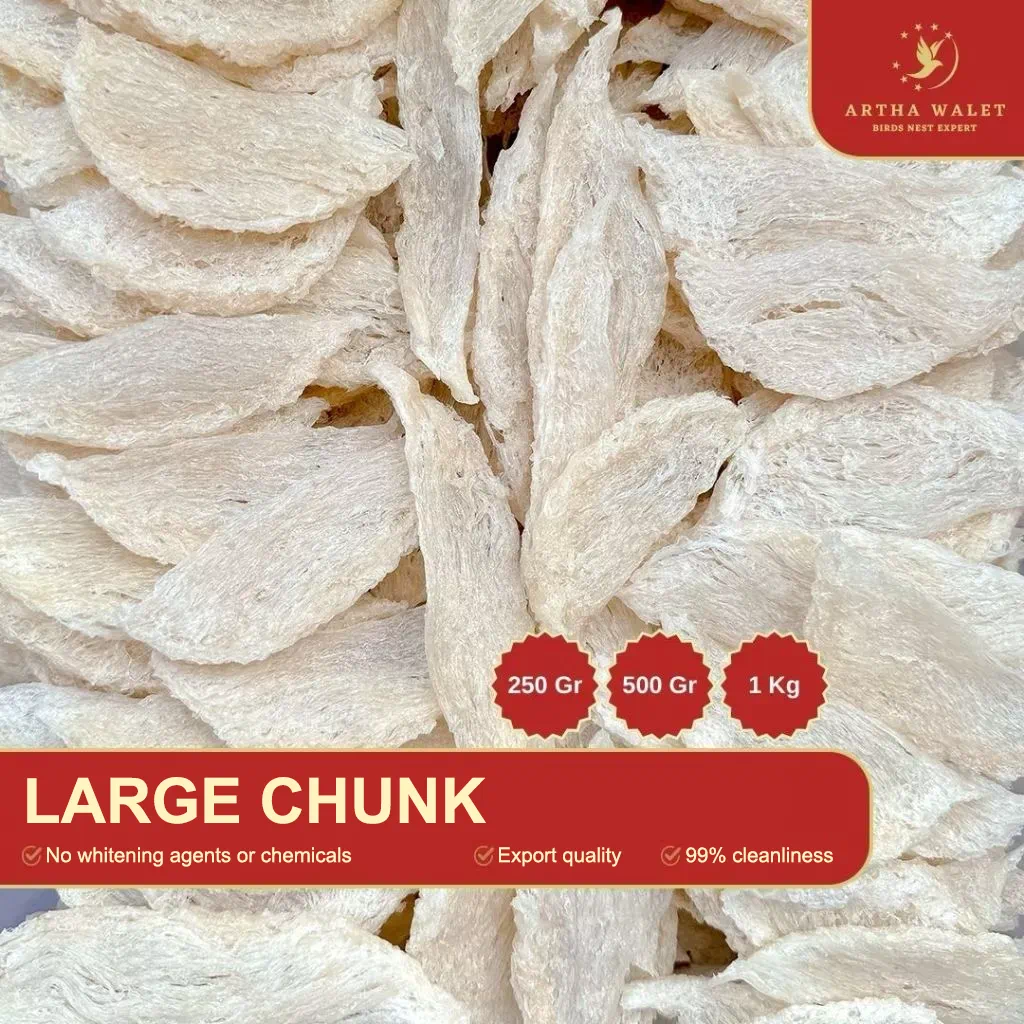 Artha Walet Edible Bird's Nest – Large Chunk (Patahan Besar) | Nusamade Artha Walet Edible Bird's Nest – Large Chunk (Patahan Besar)