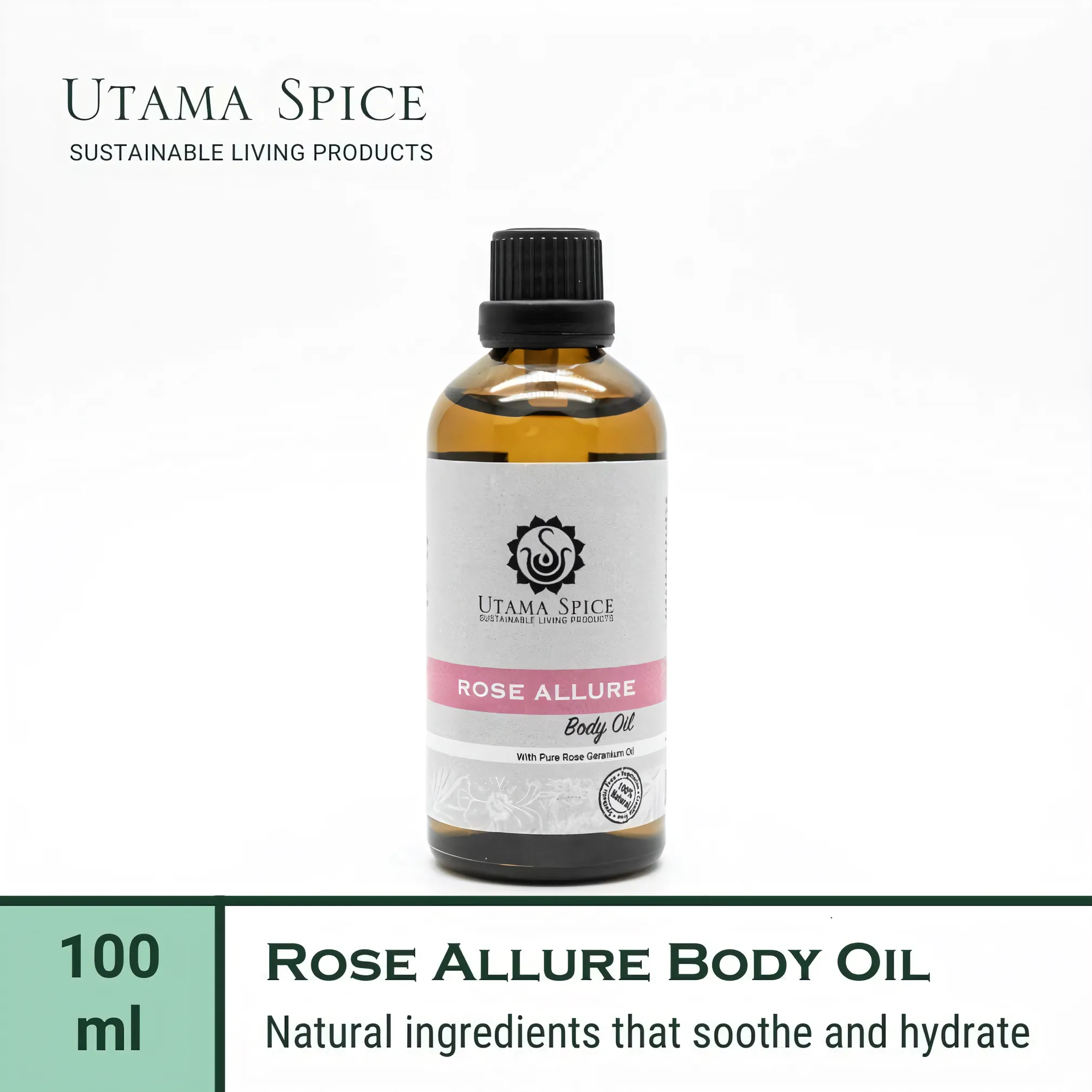 Utama Spice Rose Allure Body Oil, 100 mL