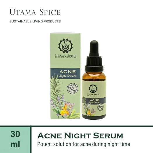 Utama Spice Radiant Revive Acne Night Serum, 30 mL