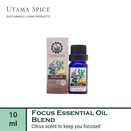 Utama Spice Focus Essential Oil Blend, 10 mL – Enhance Concentration