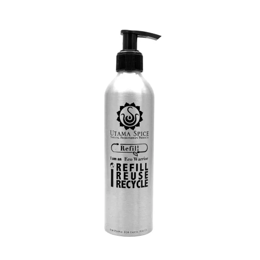 Utama Spice Aluminum Bottle with Pump, 250 mL