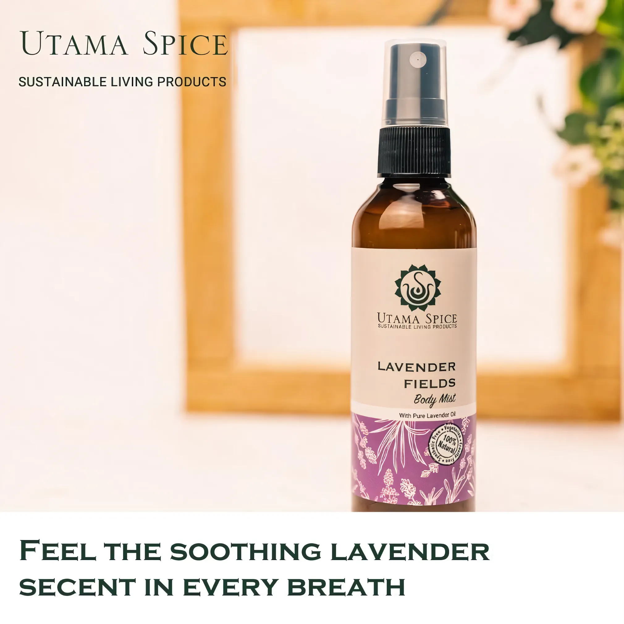Utama Spice Lavender Fields Body Mist, 100 mL | Nusamade Utama Spice Lavender Fields Body Mist, 100 mL - Image 4