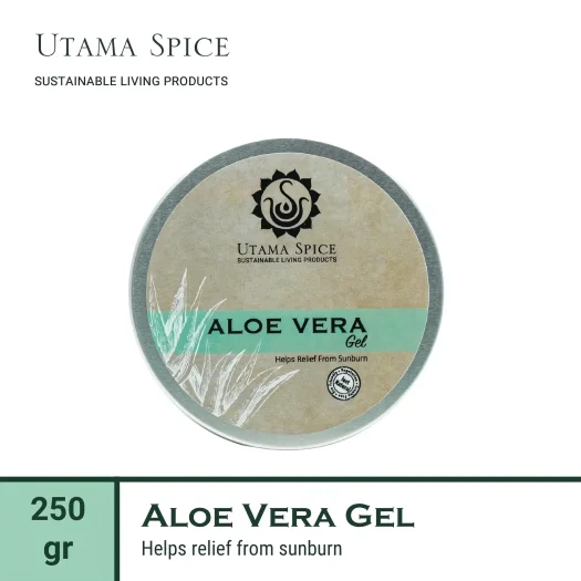 Utama Spice Aloe Vera Gel, 250 g – Helps Relieve Sunburn