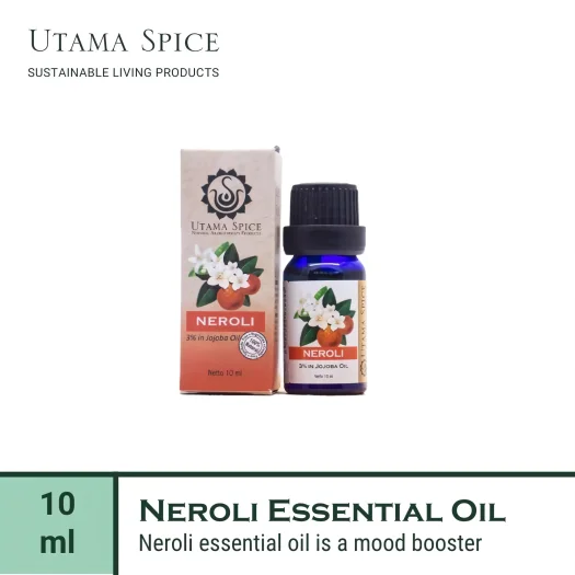 Utama Spice Neroli Essential Oil 3% Dilution in Jojoba Oil, 10 mL