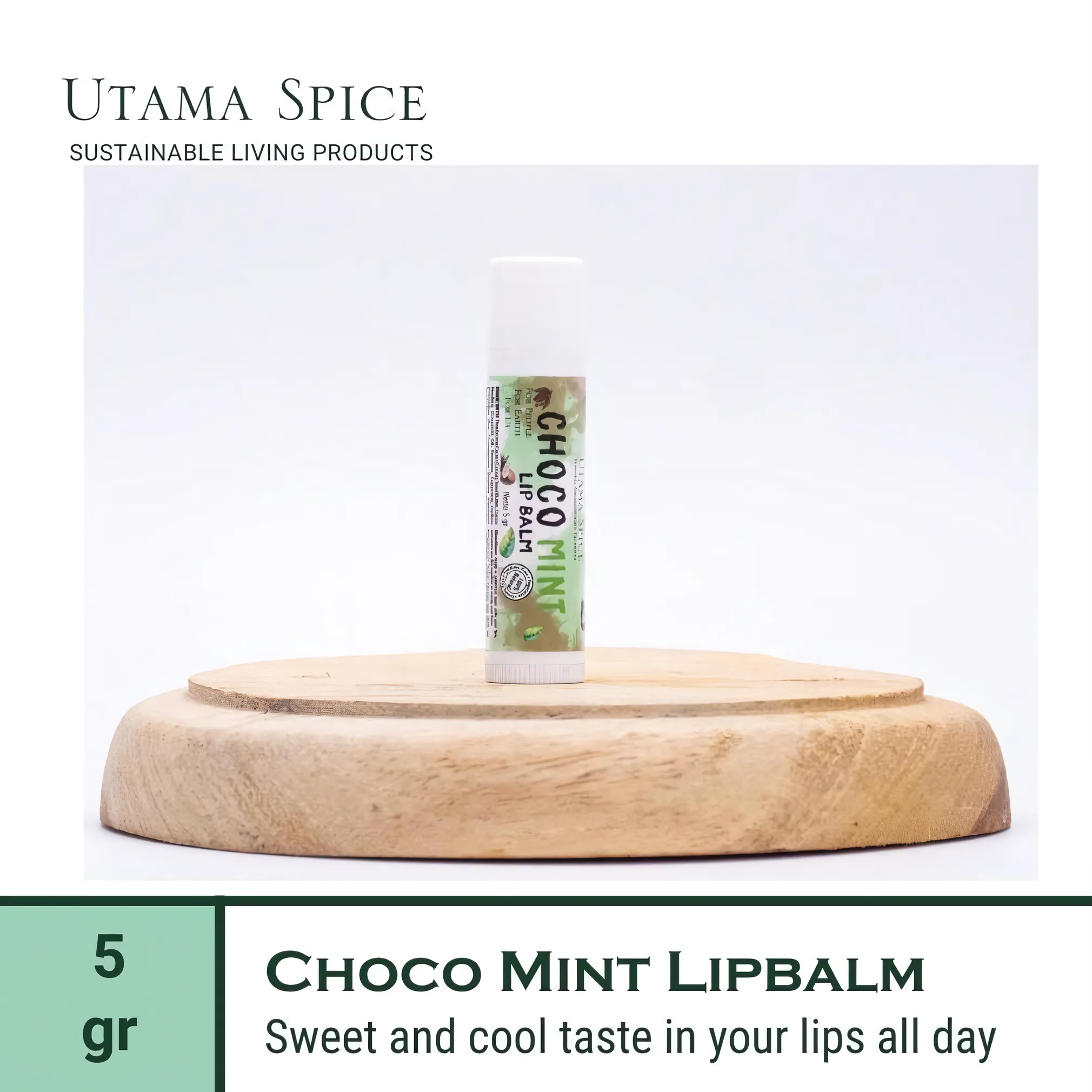 Utama Spice Choco Mint Lip Balm, 5 g – Nourishing & Refreshing Lip Care