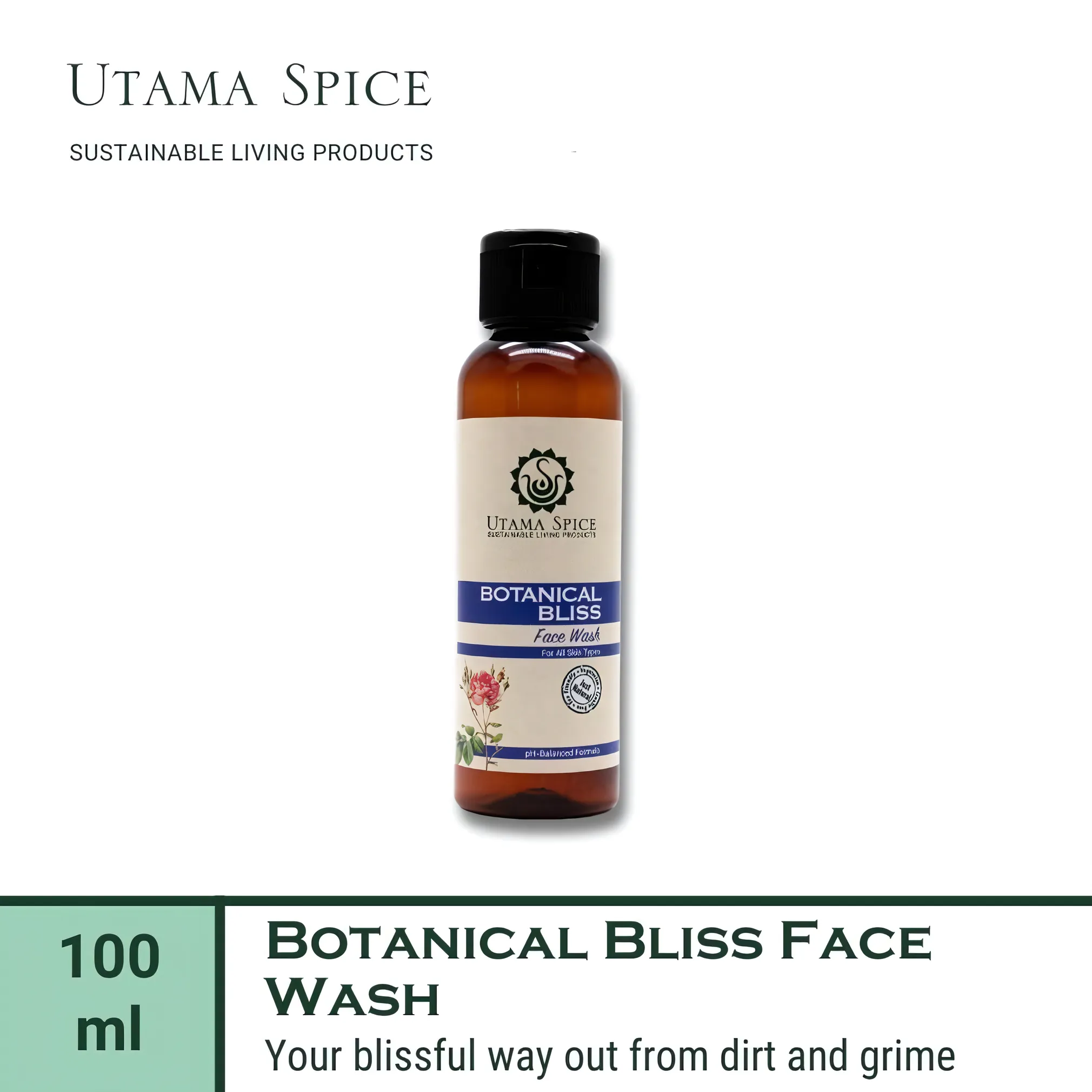Utama Spice Botanical Bliss Face Wash, 100 mL