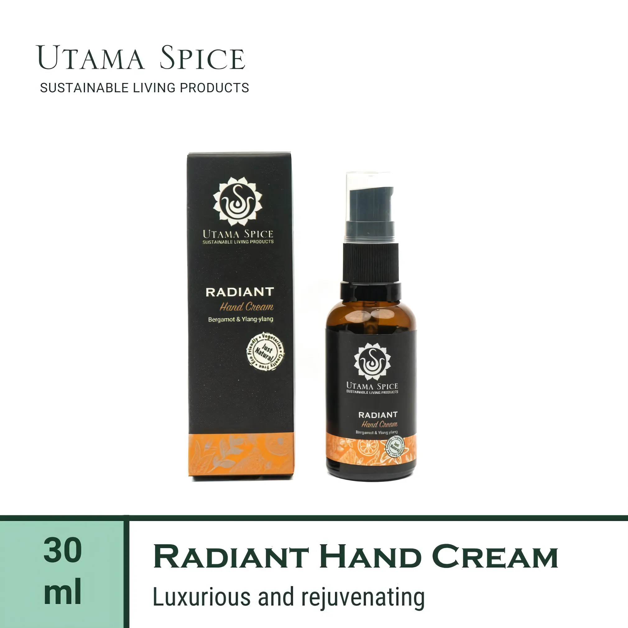 Utama Spice Radiant Hand Cream, 30 mL – Nourishing Skincare Essential