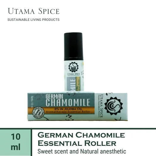 Utama Spice German Chamomile Essential Oil Roller, 10 mL