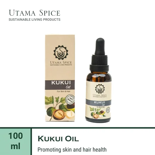 Utama Spice Kukui Oil, 30 mL – Promotes Skin and Hair Health