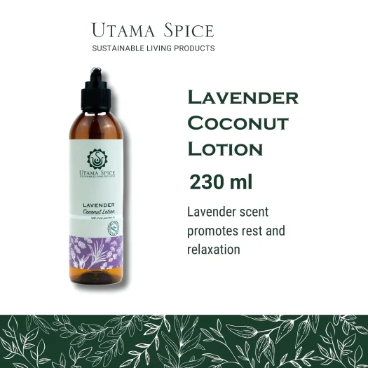 Utama Spice Lavender Infused Coconut Lotion, 230 mL