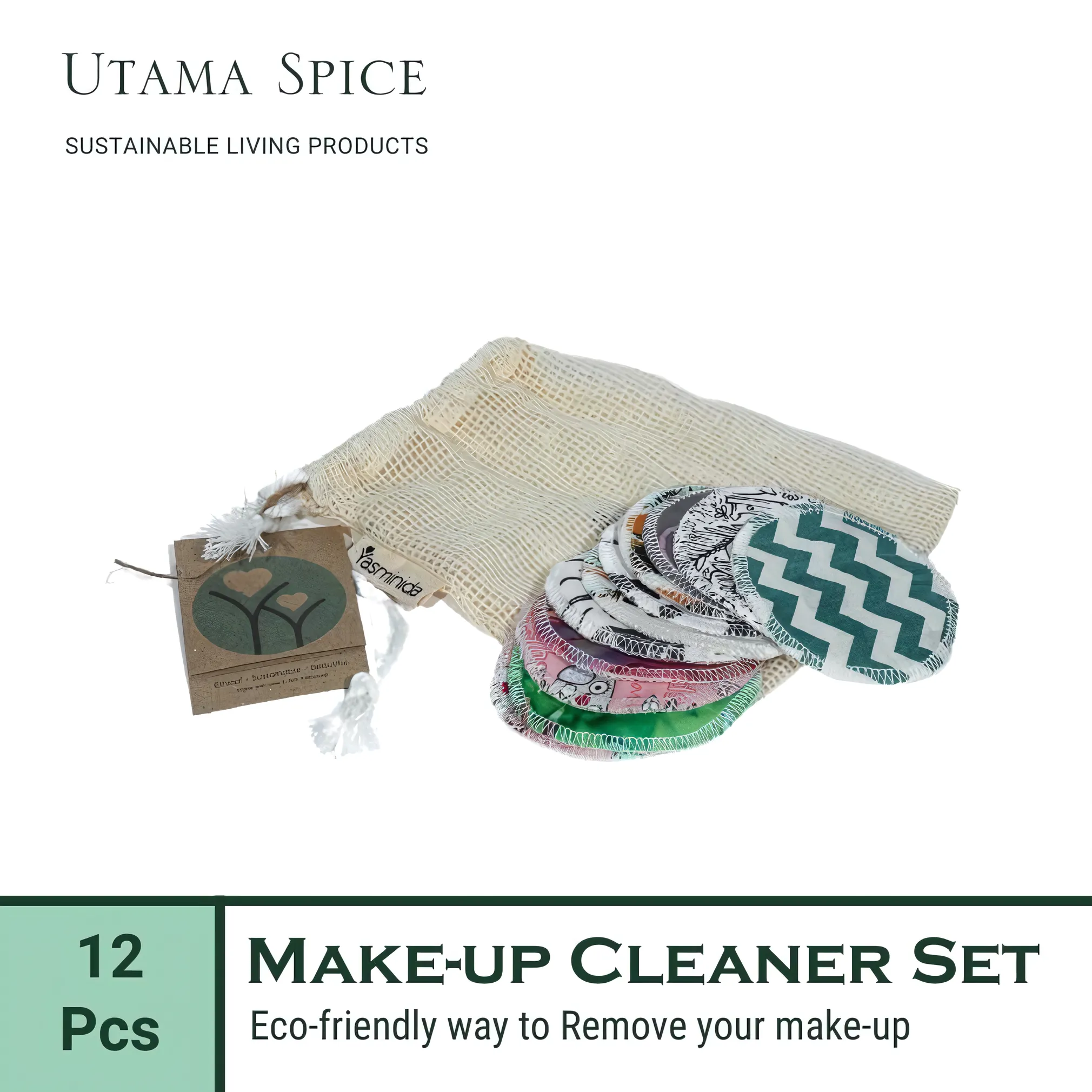 Utama Spice Eco-Friendly 12-Piece Makeup Cleaner Set