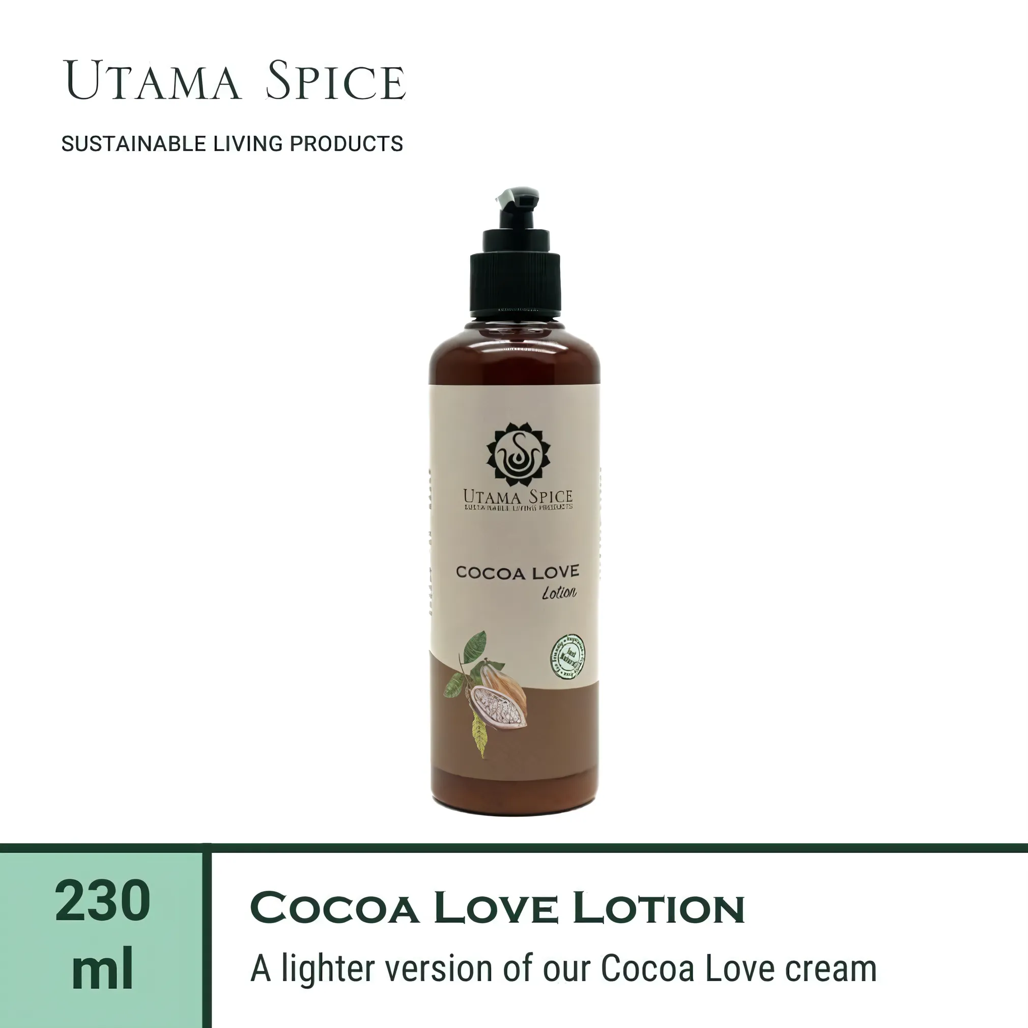 Utama Spice Cocoa Love Lotion, 230 mL – Nourish Your Skin with Natural Care
