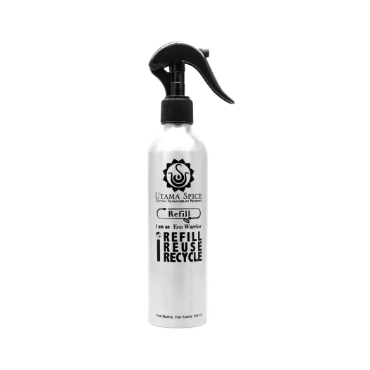 Utama Spice Aluminum Bottle with Spray Pump, 250 mL