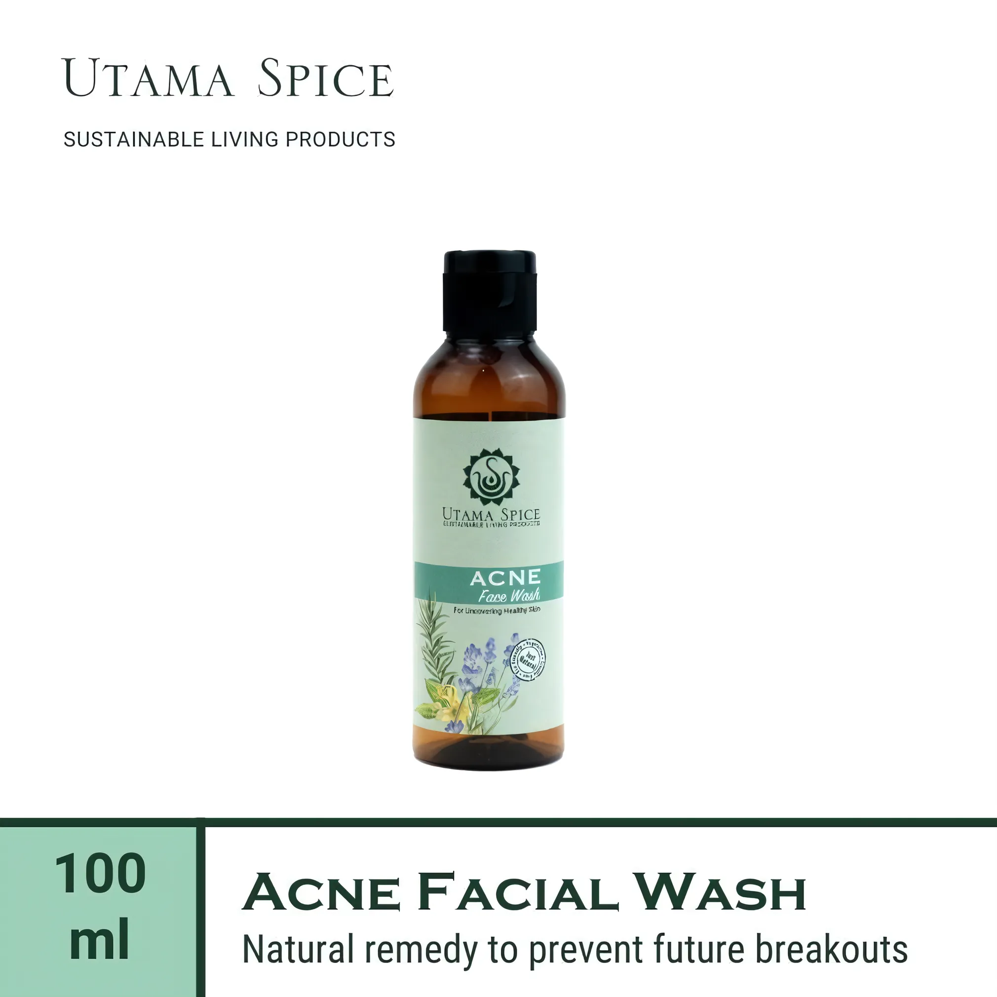 Utama Spice Purifying Acne Facial Wash, 100 mL