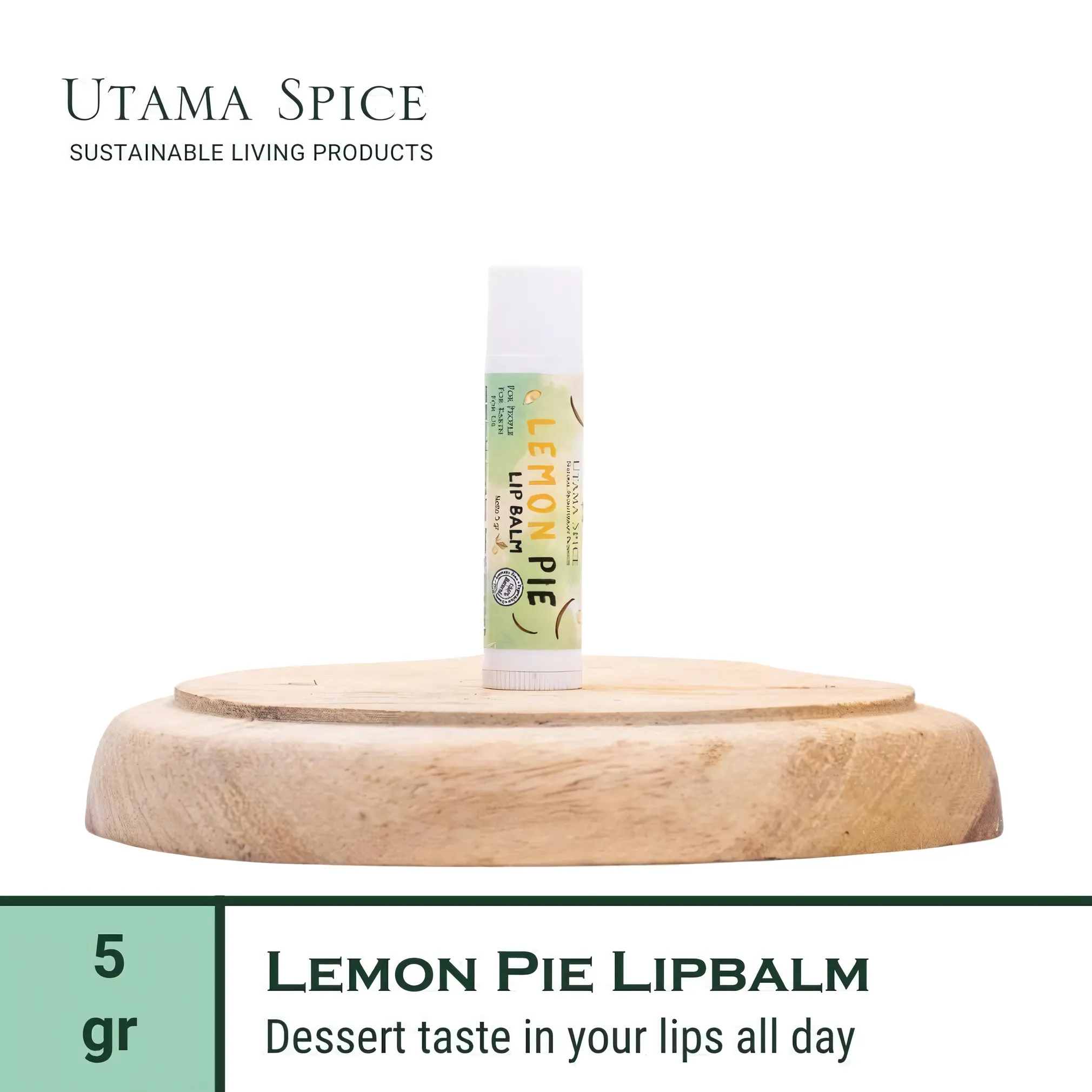 Utama Spice Zesty Lemon Pie Lip Balm, 5 g