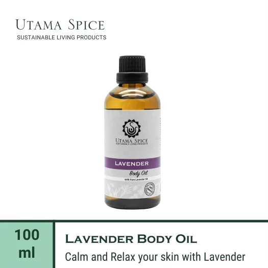 Utama Spice Lavender Body Oil, 100 mL – Natural Aromatherapy Bliss