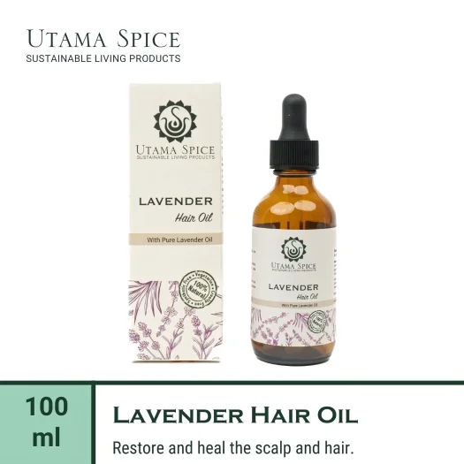 Utama Spice Lavender-Infused Hair Oil, 60 mL
