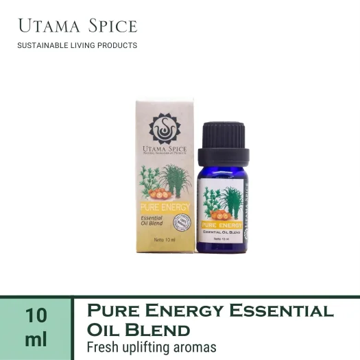 Utama Spice Pure Energy Invigorating Essential Oil Blend, 10 mL