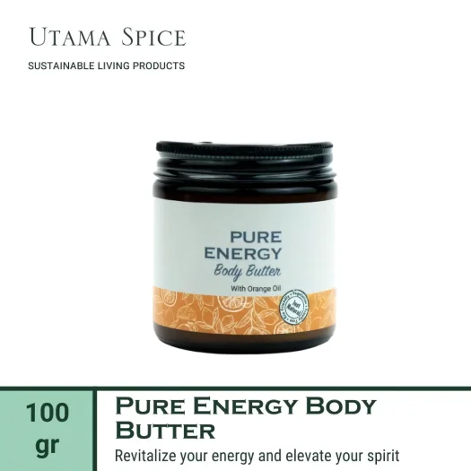Utama Spice Pure Energy Body Butter with Orange Oil, 100 g
