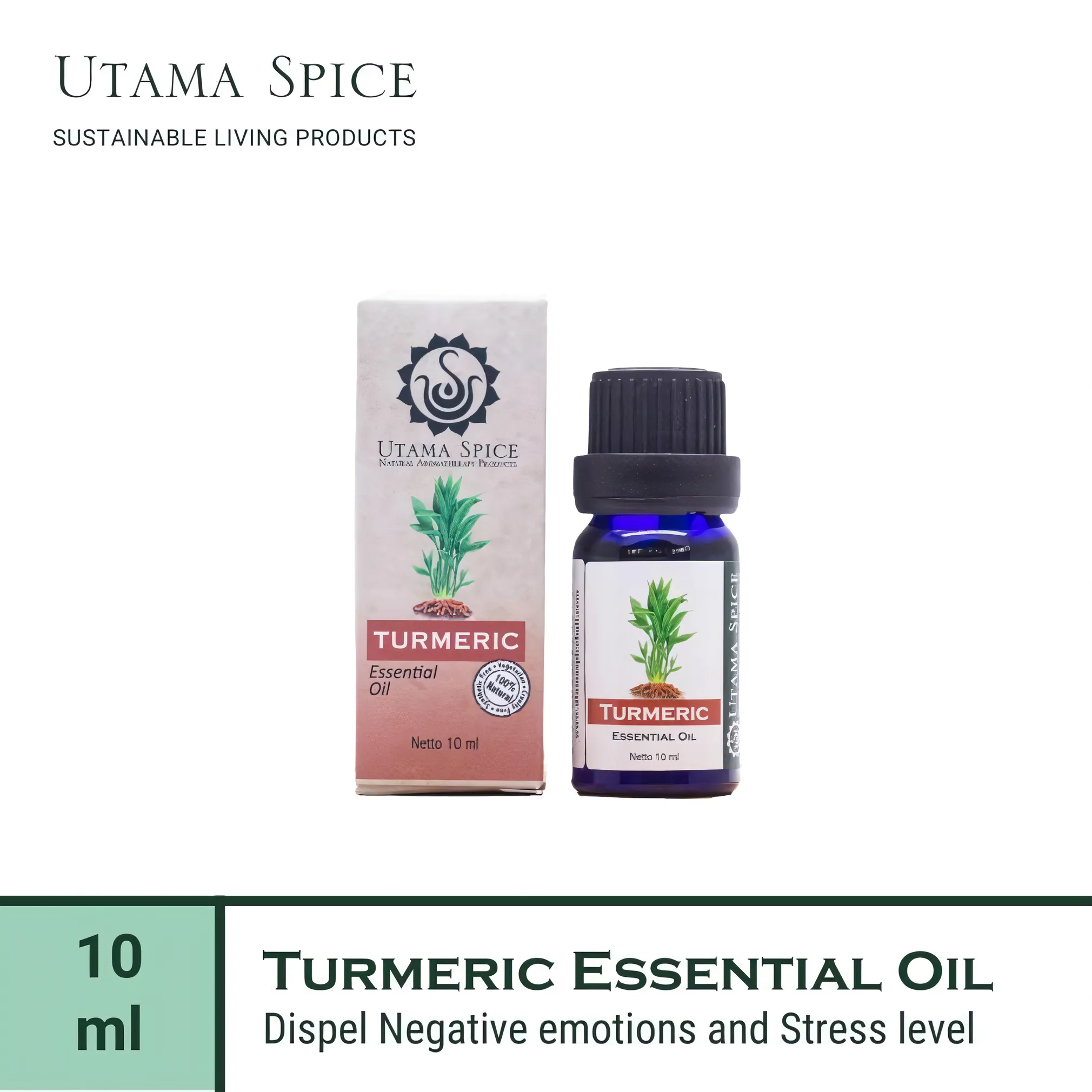 Utama Spice Turmeric Essential Oil, 10 mL – Harness the Power of Nature