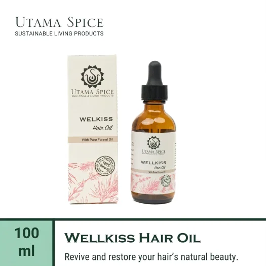 Utama Spice Nourishing Wellkiss Hair Oil, 60 mL