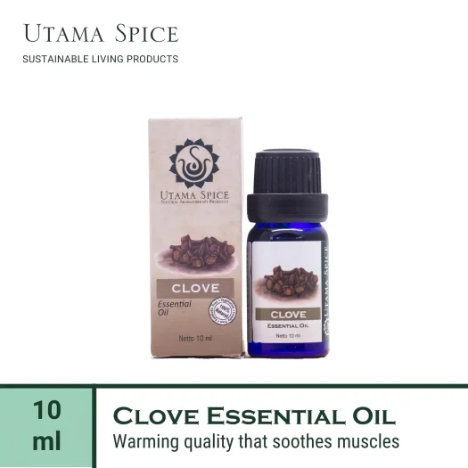 Utama Spice Clove Essential Oil, 10 mL – Pure Aromatherapy Essence