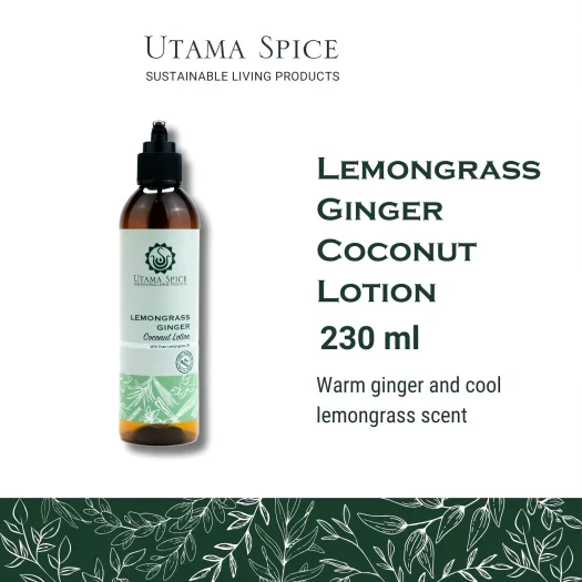 Utama Spice Nourishing Coconut Lotion with Lemongrass & Ginger, 230 mL