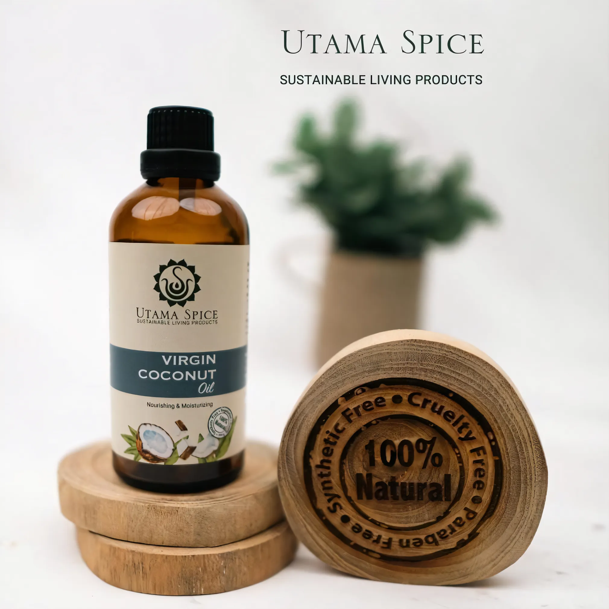 Utama Spice Pure Virgin Coconut Oil, 100 mL | Nusamade Utama Spice Pure Virgin Coconut Oil, 100 mL - Image 2