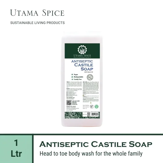 Utama Spice Antiseptic Castile Soap, 1 L