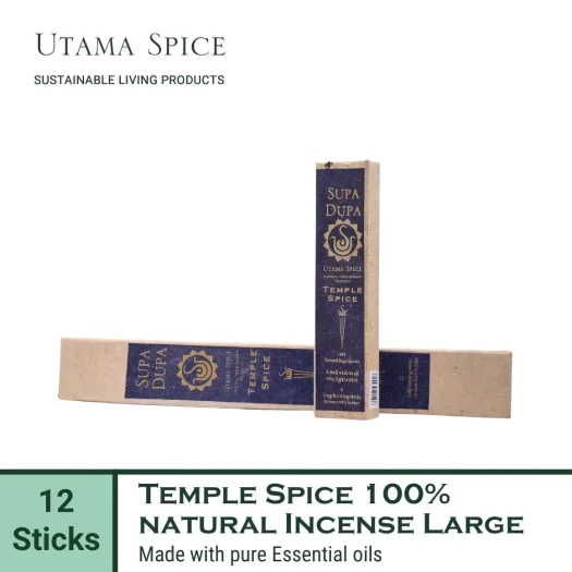 Utama Spice Temple Spice Incense Sticks, 100% Natural, Large