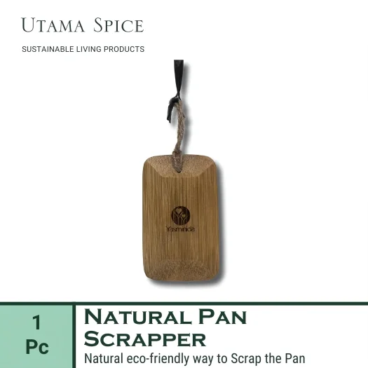 Utama Spice Natural & Eco-Friendly Bamboo Pan Scraper