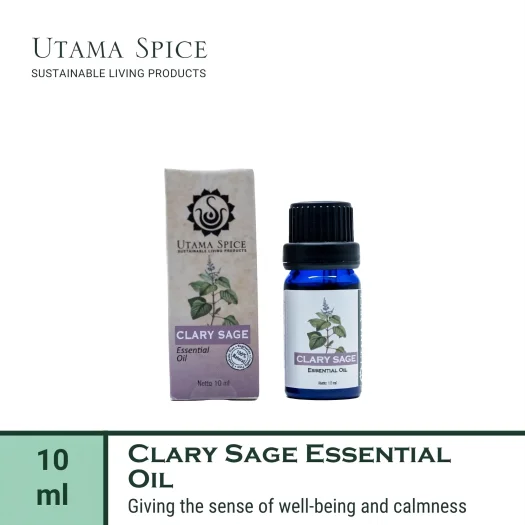 Utama Spice Clary Sage Essential Oil, 10 mL – Pure Aromatherapy Essence