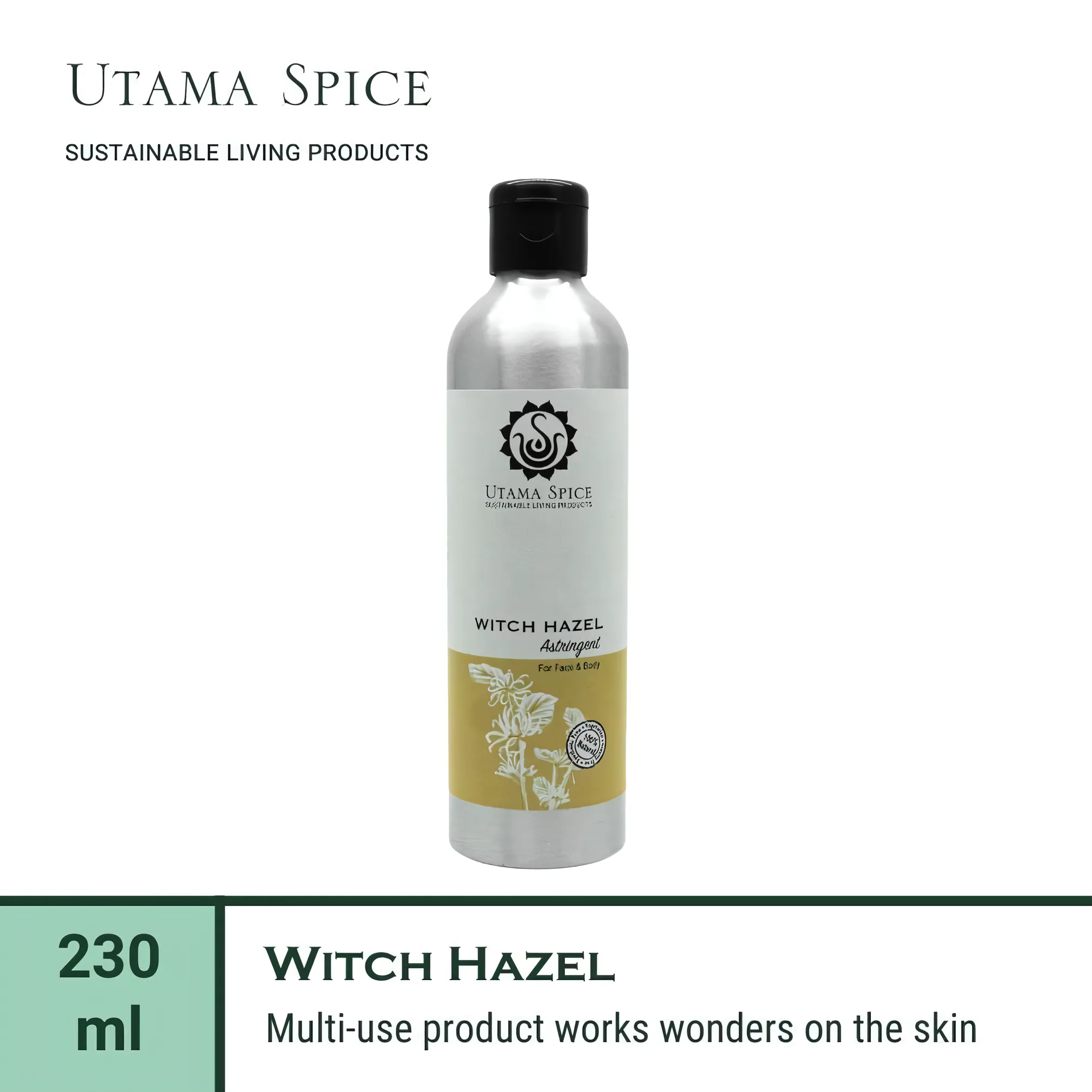 Utama Spice Witch Hazel, 230 mL – Natural Skin Tonic