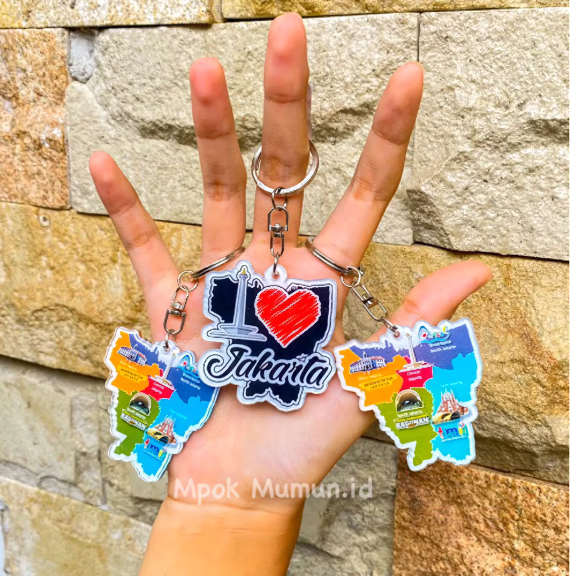 Mpok Mumun Jakarta Betawi Souvenir Keychain