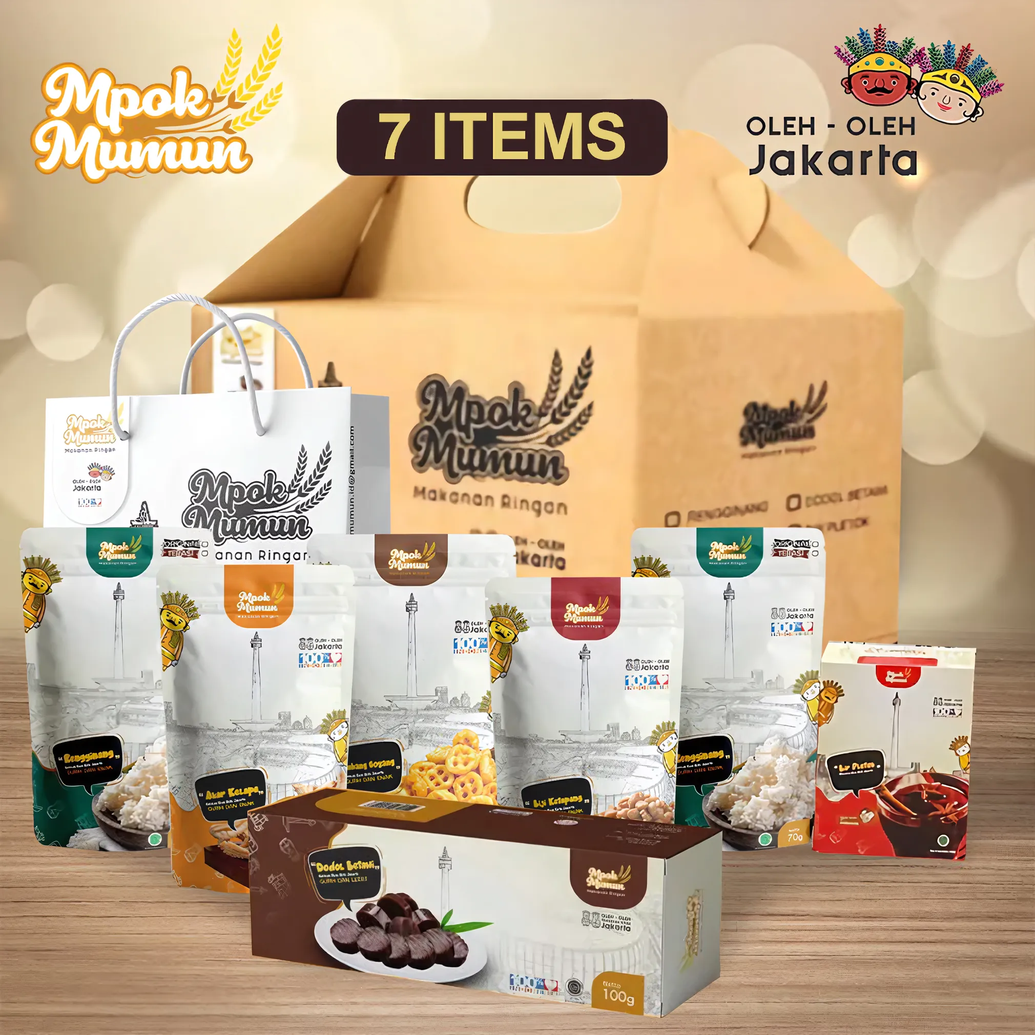 Mpok Mumun Betawi Specialty Souvenir Package – 7 Assorted Treats from Jakarta