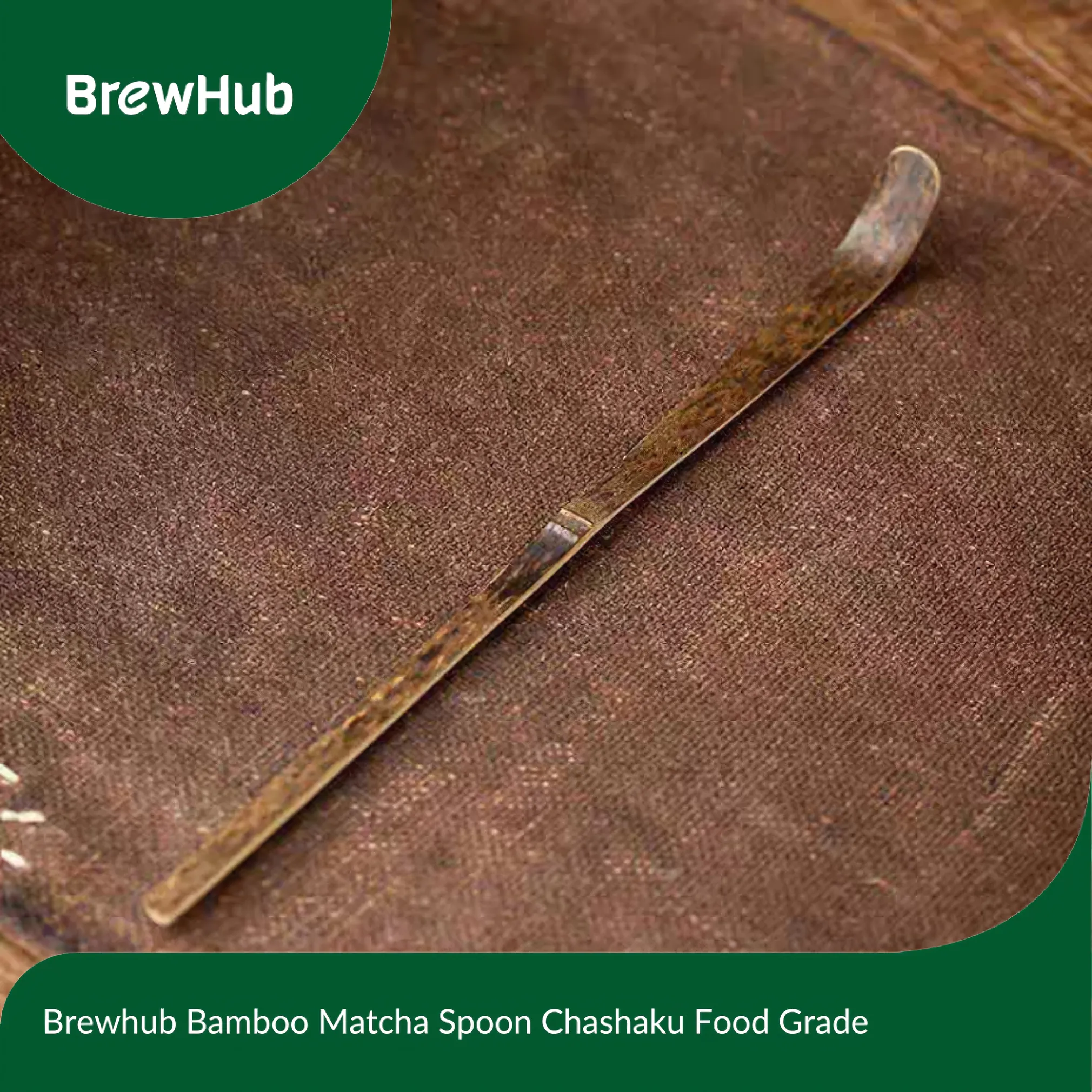 BrewHub Bamboo Matcha Spoon – Premium Chashaku For Tea Rituals