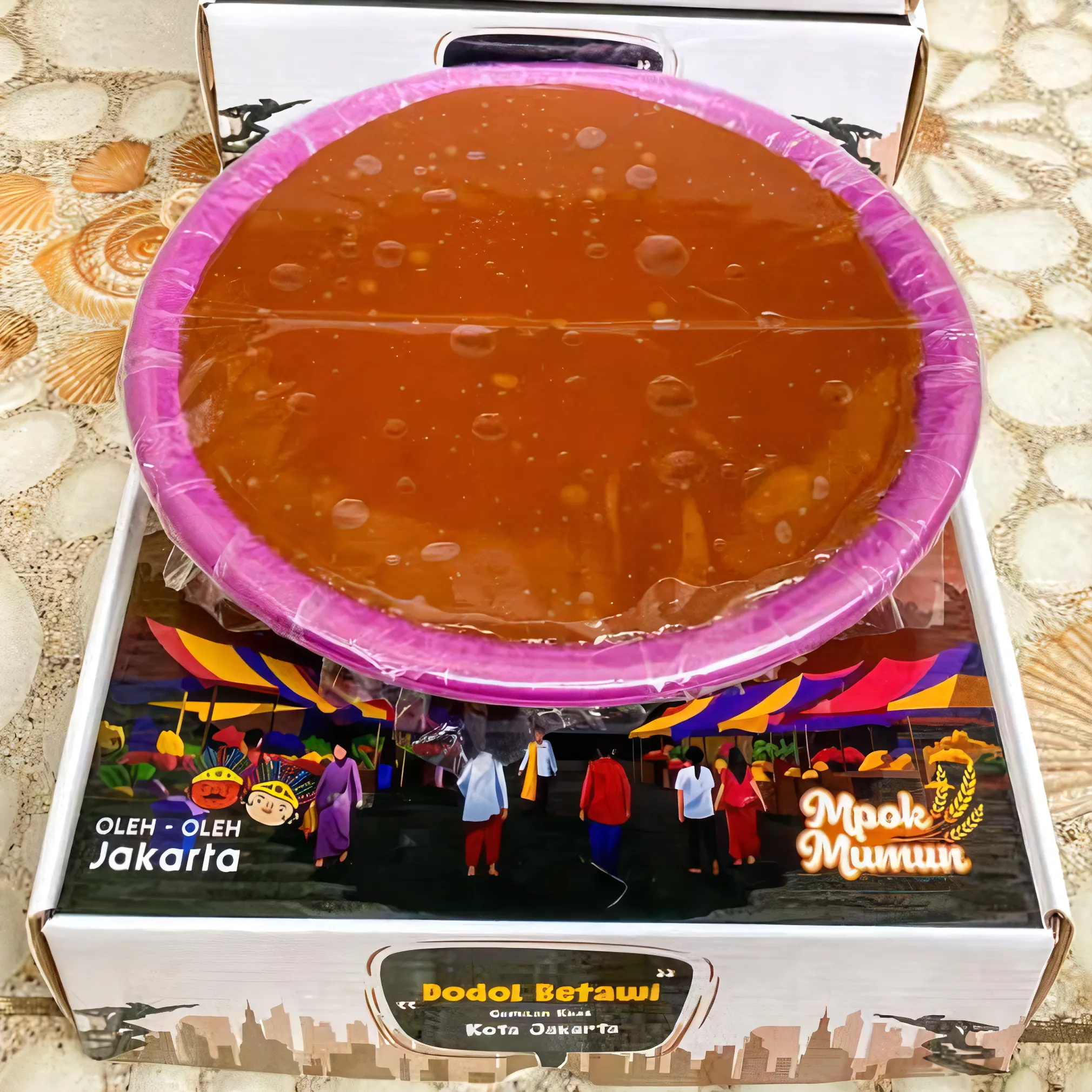 Mpok Mumun Authentic Betawi Dodol – Original & Durian Flavors, 1 kg | Jakarta Souvenir | Halal & Delightfully Chewy