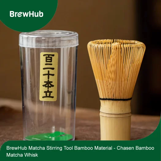 BrewHub Bamboo Matcha Whisk – Traditional Chasen for Perfect Tea
