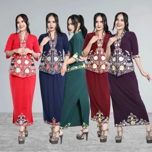 KebayaKNF Modern Stretch Kebaya Set | Viral Encim Burung Kenyalang Kebaya For Graduation