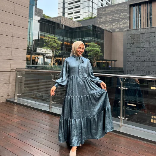 Crystal Shimmer Gamis – Elegant Evening Wear Recommendation