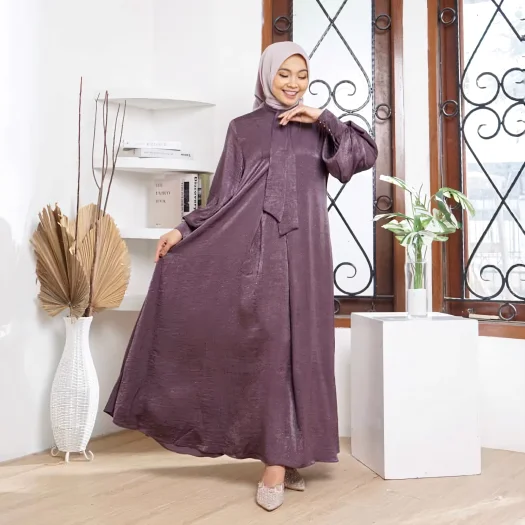 Khadeeja Dress – Santorini Silk Elegant Gamis for 2023